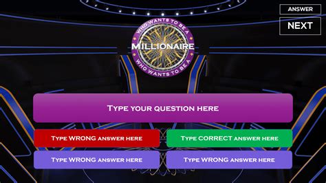 who is a millionaire quiz.